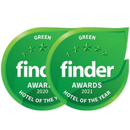 Finder Awards winner logo 2021 Swell Lodge hotel of the year eco-lodge Christmas Island