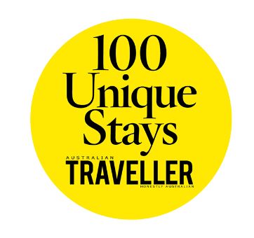 australian traveller logo for 100 unique stays christmas island